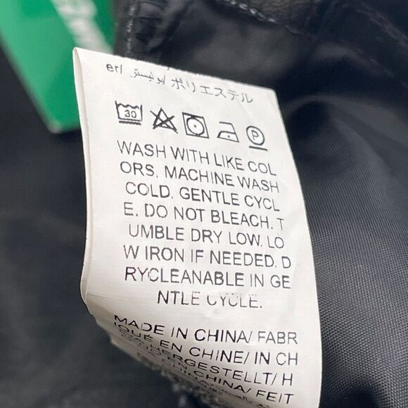 NWT Shein Womens 3XL Black Pants Curve High Waist Faux Leather Straight Wide Leg - Picture 7 of 16